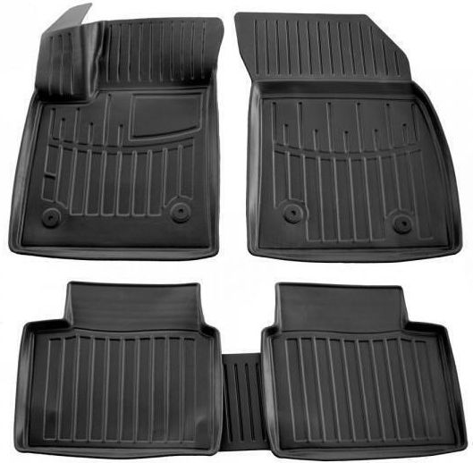 Race Axion Set of Front and Rear Mats 5pcs Tray Type for Ford Focus 2018 Black