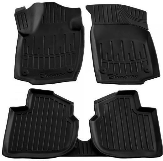 Auto Fußmatten Gummi Boot Mit Knöpfen Seat Toledo 4d 2012-2019/Skoda Rapid 4/5d 2012-2019 Race Axion-5 Stück