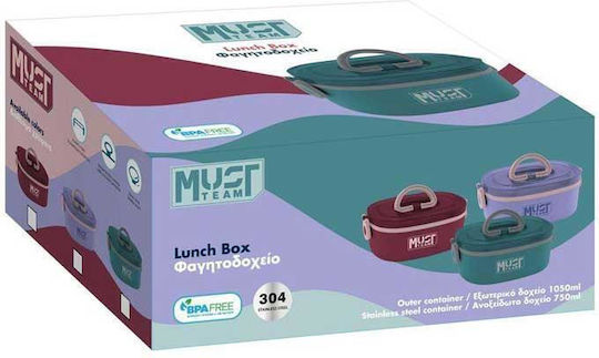 Must Team Lunchbox Inox Lila 750ml 1Stück