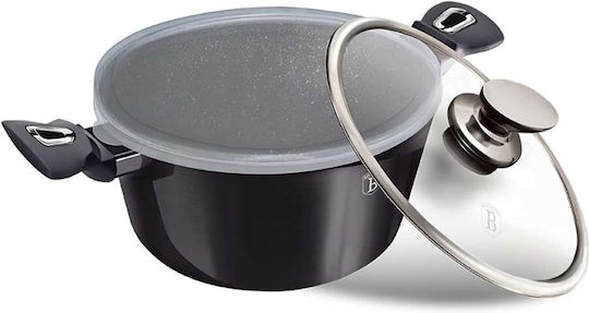 Berlinger Haus Metallic Line Σετ Μαγειρικά Σκεύη από Αλουμίνιο Carbon Pro με Επίστρωση από Πέτρα 3 τεμαχιών