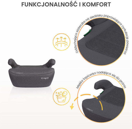 Caretero Jaguar Детско Столче за Кола Бустер i-Размер с Isofix Бежов