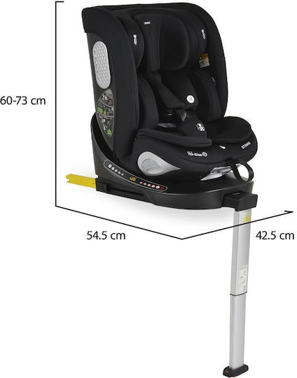 Moni Strike Καθισματάκι Αυτοκινήτου i-Size με Isofix Deep Black 0-36 kg