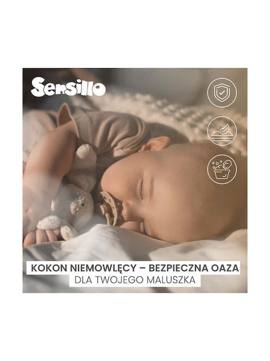 Sensillo Βρεφικό Μαξιλάρι Φωλιά Γκρι 45x80εκ.