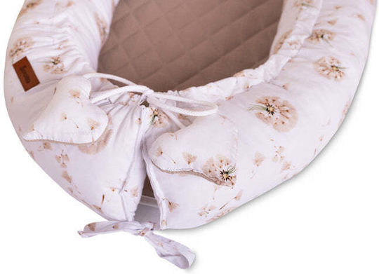 Sensillo Pernă pentru bebeluși în formă de cuib Beige 45x80buc