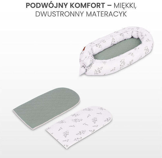 Sensillo Pernă pentru bebeluși în formă de cuib Beige 45x80buc