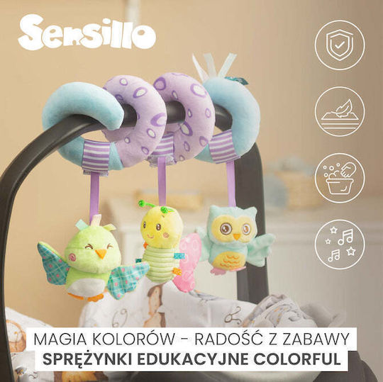 Sensillo Spirală Jucărie pentru Leagăn și Cărucior cu Teether pentru 0++ Luni