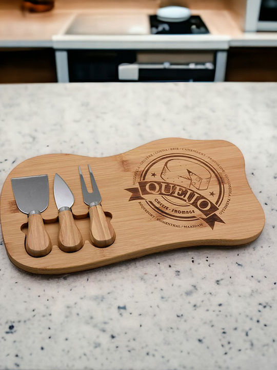 XM-Casa Wooden Cheese Serving Platter 33x18x2cm