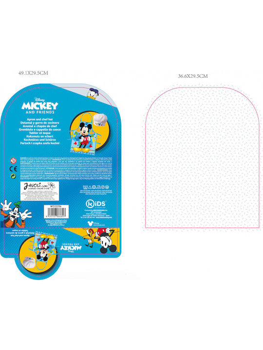 Disney Mickey Grinning Colors Șorț de Bucătărie pentru Copii cu Bonetă Multicoloră EWA22256WD 1buc Disney Mickey Grinning Colors Șorț de Bucătărie pentru Copii cu Bonetă Multicoloră EWA22256WD 1buc
