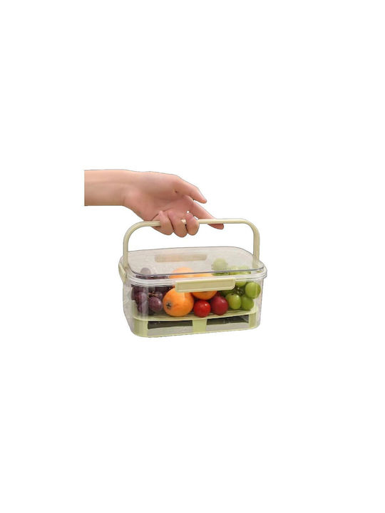 Verk Group Vază Utilizare Generală cu Capac Plastic Transparent 16x11.5cm 1 Bucată
