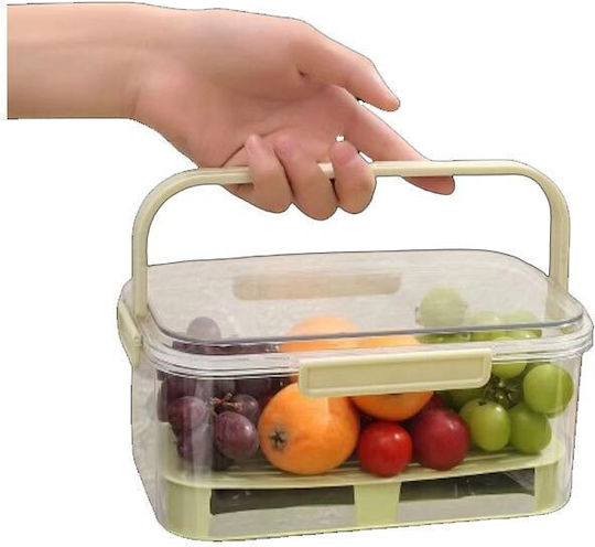 Verk Group Vază Utilizare Generală cu Capac Plastic Transparent 16x11.5cm 1 Bucată