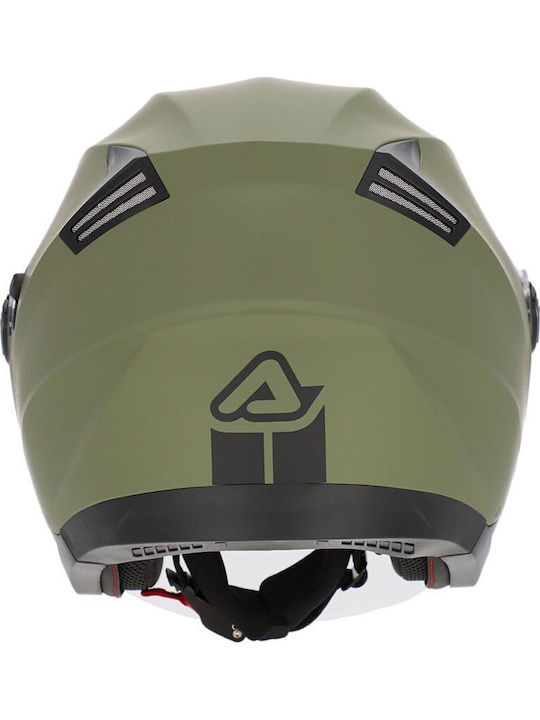 Acerbis Firstway 2.0 Verde Militar Casca Moto Jet ECE 22.06 1350gr cu Sunvisor