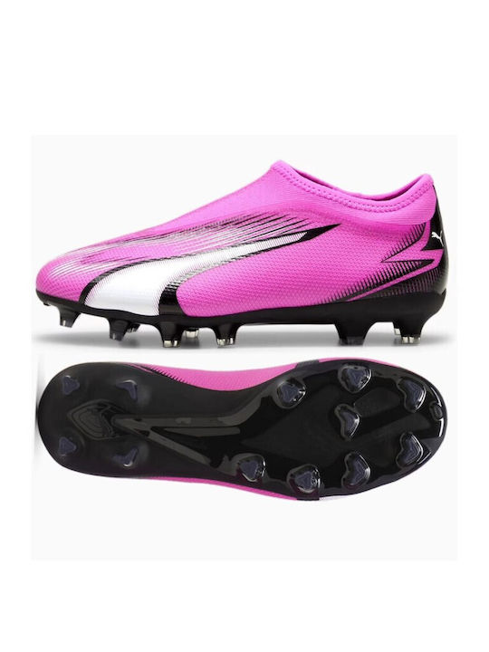 Ultra Match Ll Fg Ag Jr Kids Molded Soccer Shoes without Laces Pink