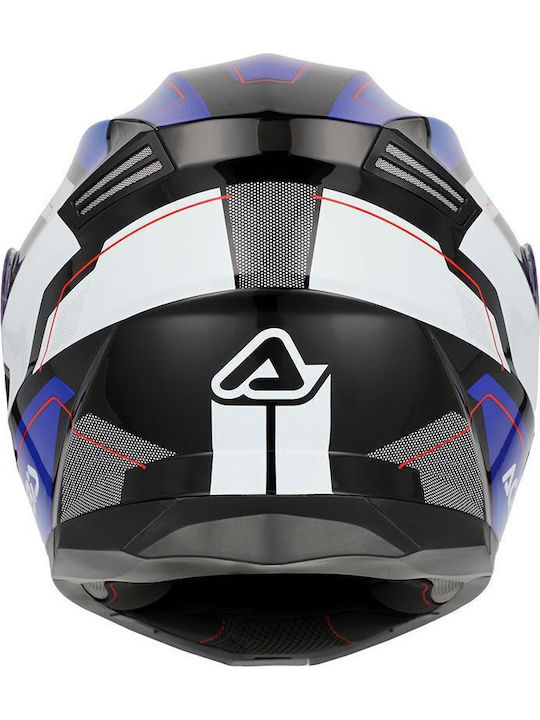 Acerbis Serel Blue / White Cască Moto Flip-Up ECE 22.05 1550gr cu Sunvisor