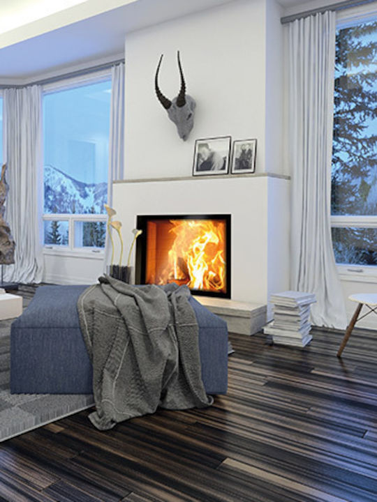 Camina Schmid Lina 73h 63cm Wood Fireplace Insert with Straight Window