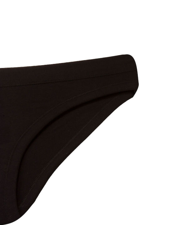 Βαμβακερά Дамско Слип 3Pack Black