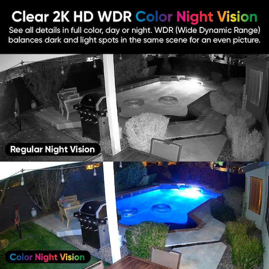 Wyze Duo Cam Pan IP Dual Surveillance Camera Wi-Fi Full HD+ 4MP Waterproof with Two-Way Communication
