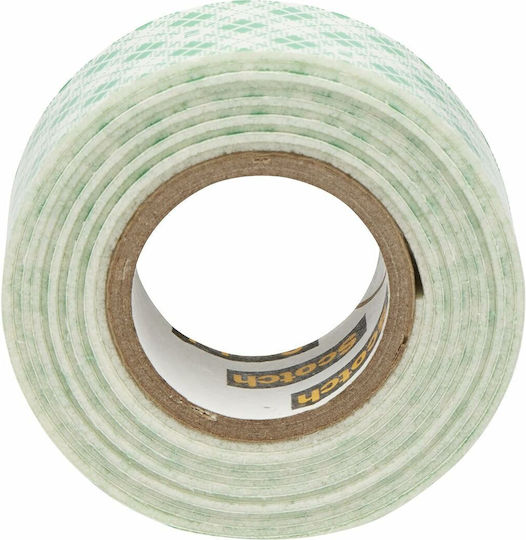 3M Self-Adhesive Double-Sided Tape White 19mmx1.5m 1pcs