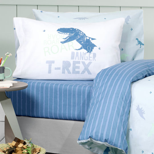 Nima Kids Cotton Pillowcase 52x72cm Blue