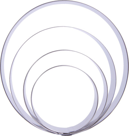 Wilton Metallic Round-Shaped Cookie Cutter 4pcs
