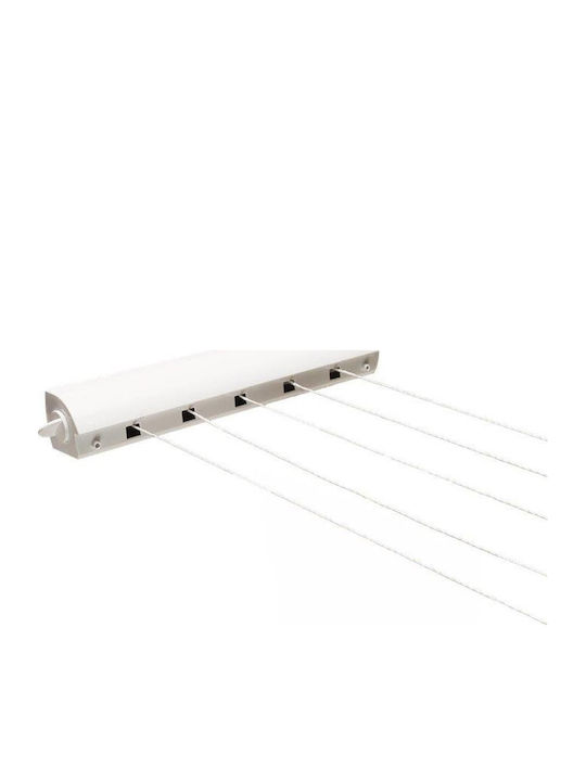 Wall Clothes Drying Rack Sliding Ropes Y7x47x42cm