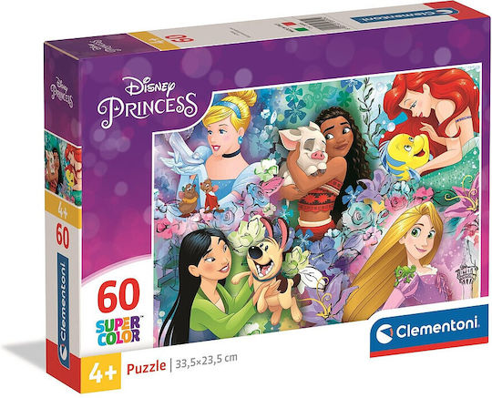 Детски Пъзел Disney Princesses за 5+ Години 60бр Clementoni