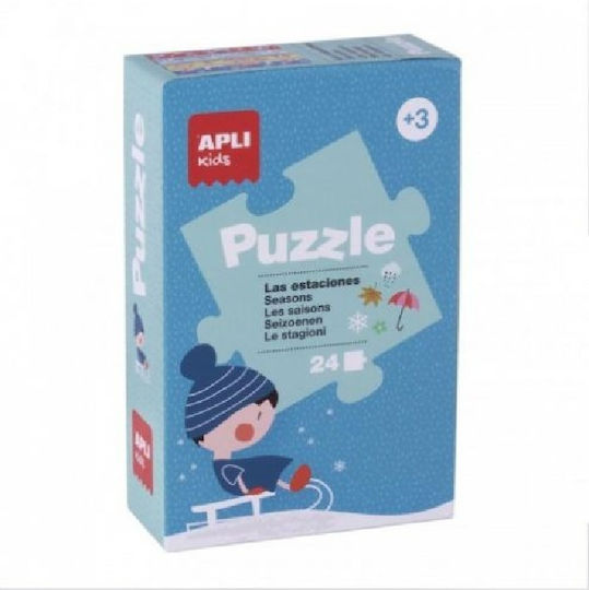 Kids Puzzle Seasons for 3+ years+ Years 24pcs Apli Kids