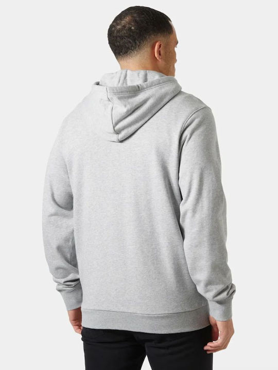 Sweatshirt with Hood Grey Melange