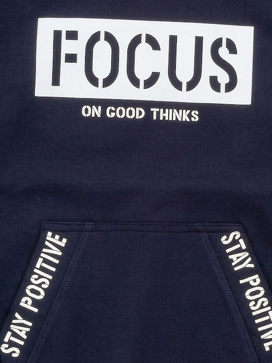 Kids Sweatshirt with Pockets Navy Blue