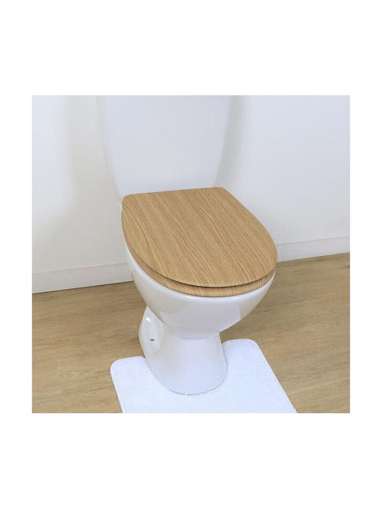 Eurocasa Capac WC Lemn 42x35.5cm Maro