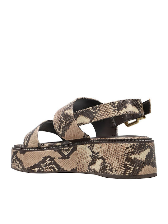 Leather Women's Flat Sandals Flatforms Rocha