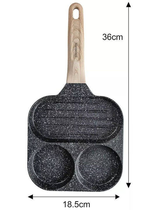 Klausberg Pan aus Druckguss-Aluminium mit Steinbeschichtung 36cm