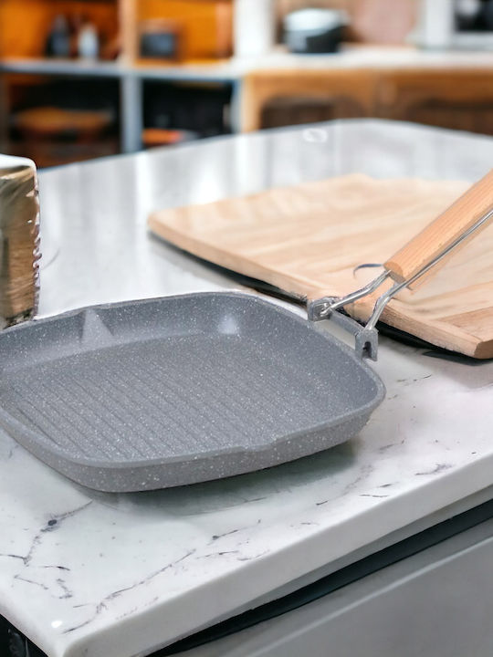 Max Home Max Home Aluminum Grill Pan with Stone Interior Coating 28cm
