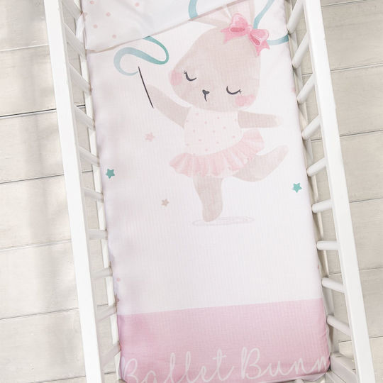 Nima Set Bunny Lenjerie De Patut Bebe Alb 70x110cm