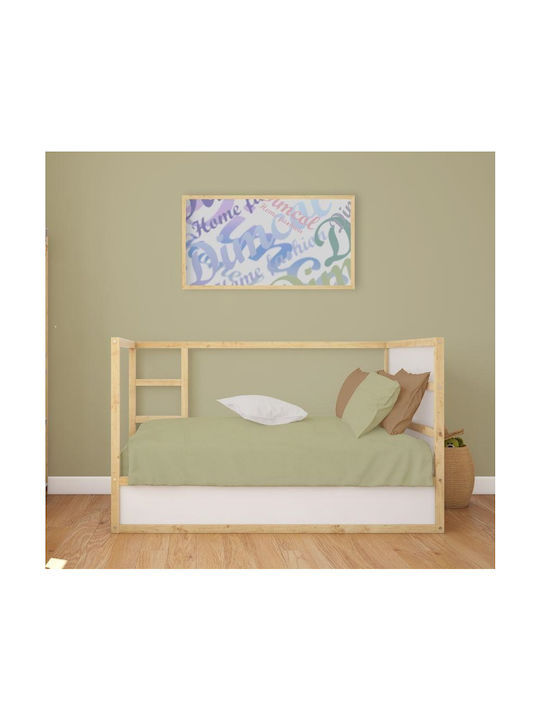 Dimcol Bebe Solid Комплект Бебешки Чаршафи За Количка Памучни Зелени 120x160бр 3бр