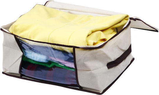 Viosarp Fabric Storage Case For Clothes in Ecru Color 45x30x20cm 1pcs