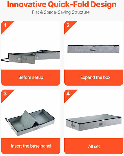 Vevor Storage Box for Blanket/Duvet 85x12cm 2pcs