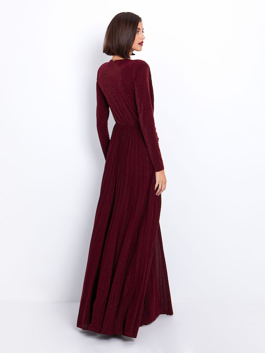 Maxi Abendkleid Bordeaux