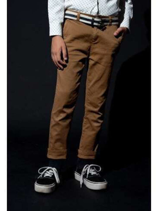 Pantaloni din Material Textil pentru Copii CAFE