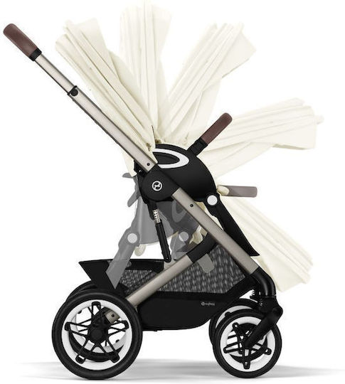 Cybex Talos S Lux Verstellbar Kinderwagen Geeignet für Neugeborene Seashell Beige 14.2kg