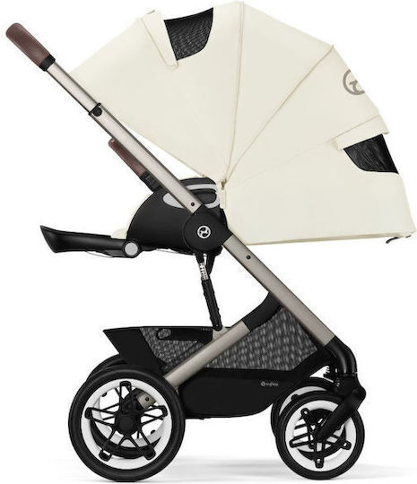 Cybex Talos S Lux Verstellbar Kinderwagen Geeignet für Neugeborene Seashell Beige 14.2kg