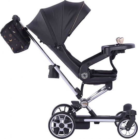 Bebe Stars Smart Ride Baby Stroller Suitable for Newborn Black