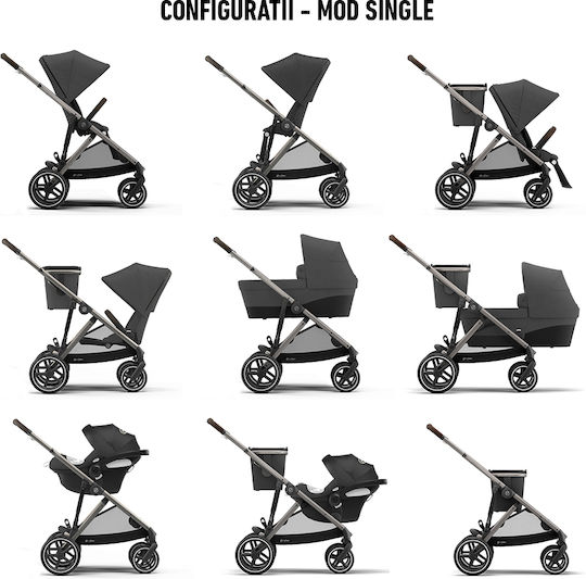Cybex Gazelle S Adjustable Baby Stroller Suitable for Newborn Stormy Blue 12.6kg