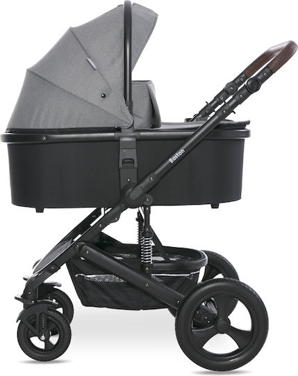 Lorelli Boston Adjustable 3 in 1 Baby Stroller Suitable for Newborn Tropical Flowers 14kg