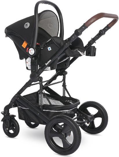 Lorelli Boston Adjustable 3 in 1 Baby Stroller Suitable for Newborn Tropical Flowers 14kg