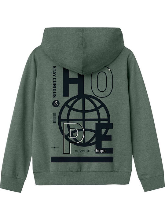 Kinder-Sweatshirt mit Kapuze Green