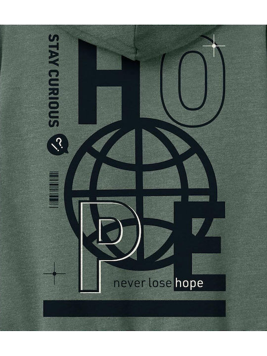 Kinder-Sweatshirt mit Kapuze Green