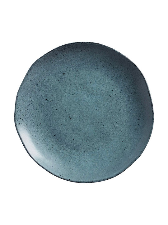 Horecabar Plate Shallow Ceramic Blue with Diameter 27cm