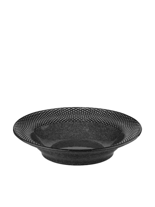 Kutahya Porselen Panio Teller Nudeln aus Porzellan Gray mit Durchmesser 28cm