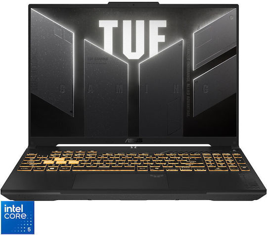 Asus TUF Gaming F16 FX607VJ-RL080 16" FHD+ 144Hz (Nucleu 5-210H/16GB/512GB SSD/GeForce RTX 3050/No OS) Mecha Gray (Tastatură US)