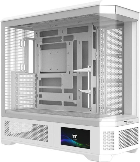 Thermaltake View 600 TG Gaming Voller Turm Computergehäuse mit Seitenfenster Snow White